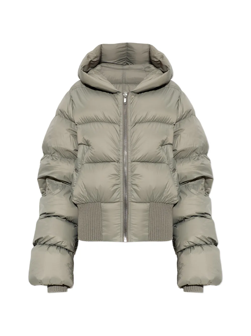 Rick Owens hooded padded jacket - Verde