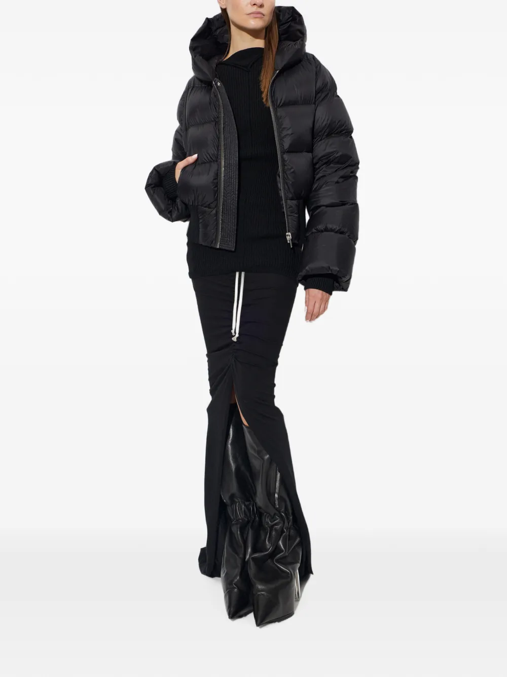 Rick Owens Ribgebreide trui Zwart