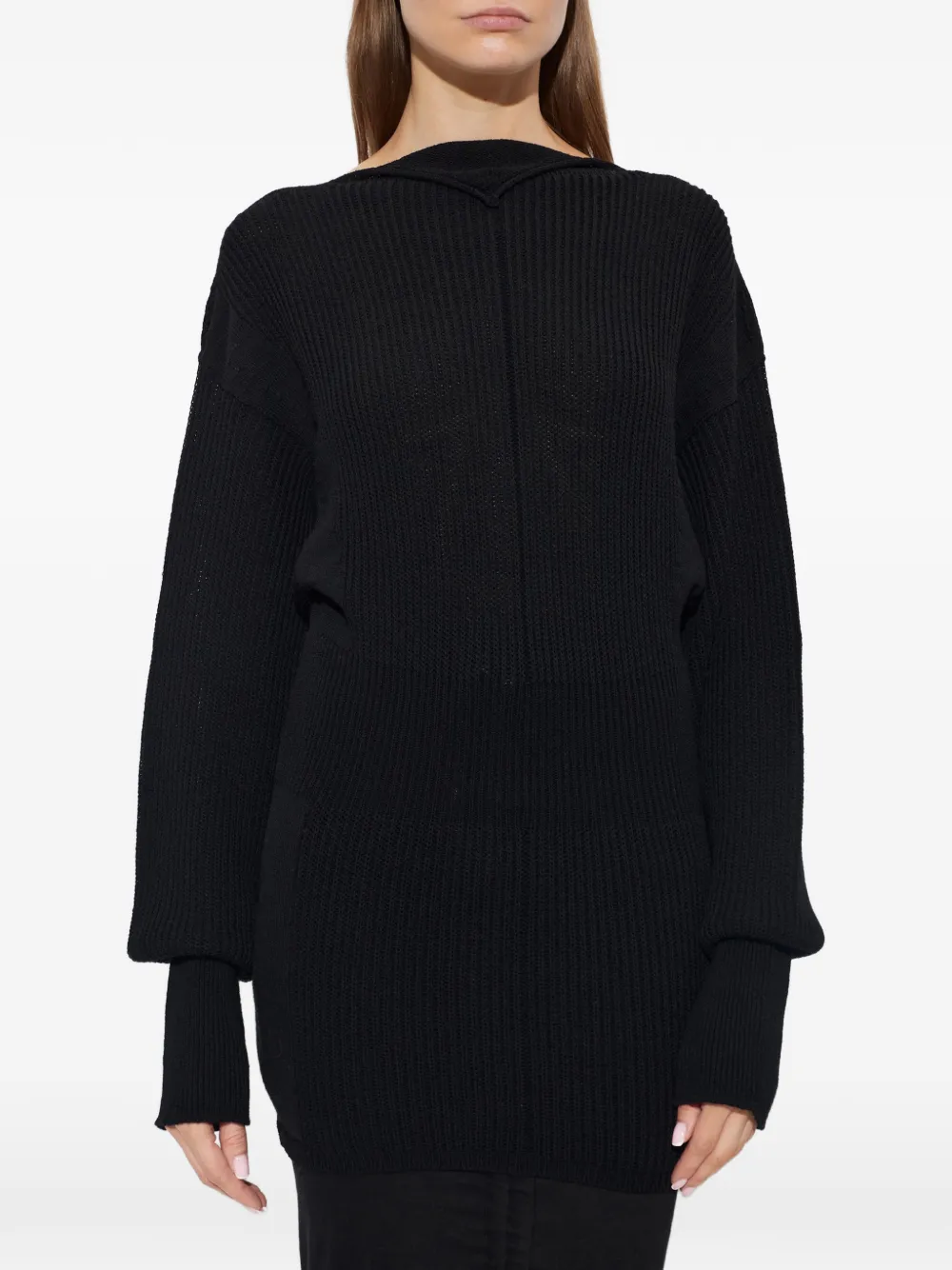 Rick Owens Ribgebreide trui Zwart