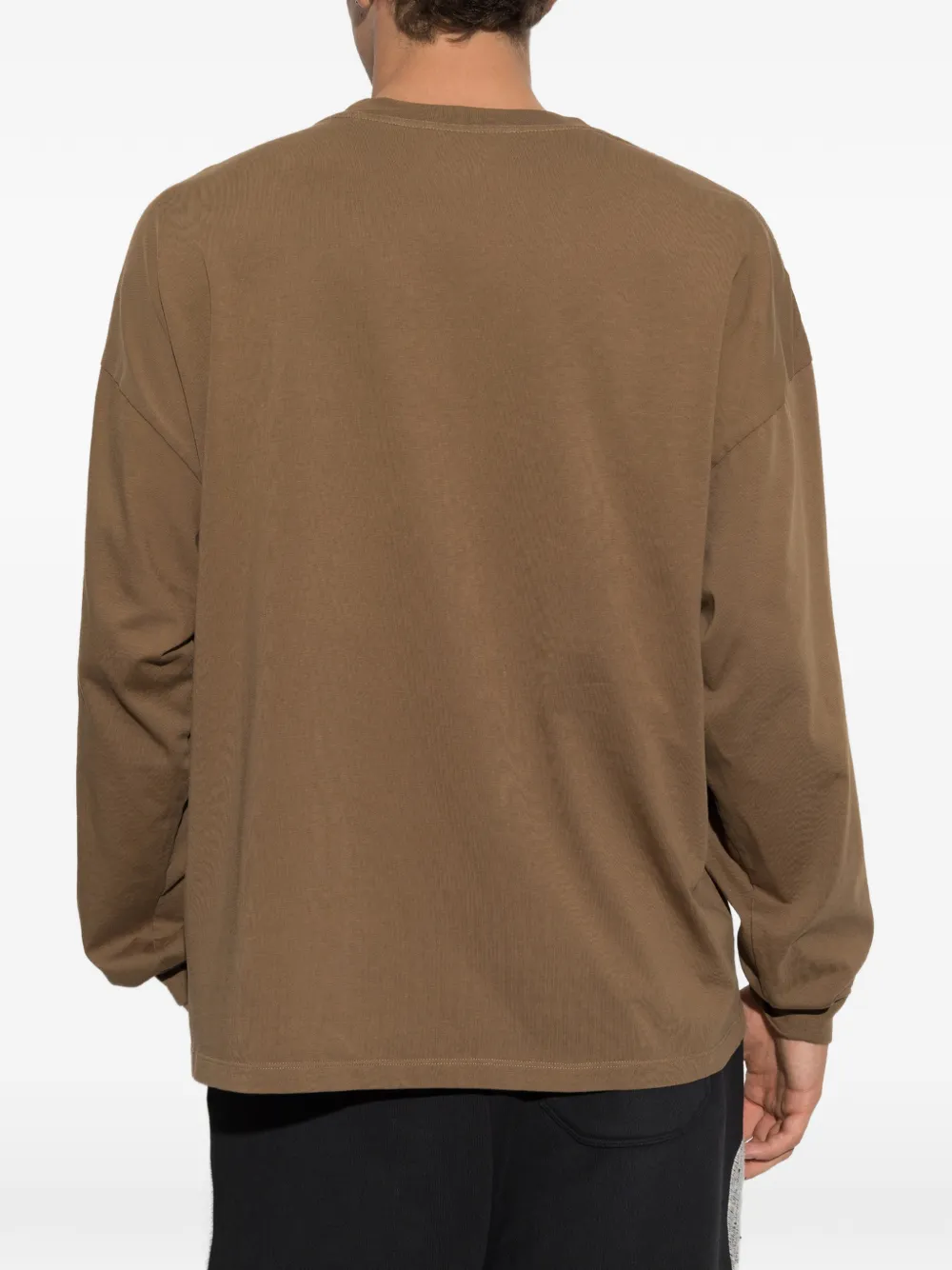 AMIRI T-shirt met geborduurd logo Bruin