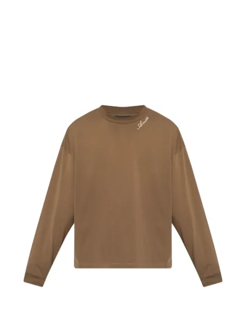 AMIRI logo-embroidered long-sleeve T-shirt