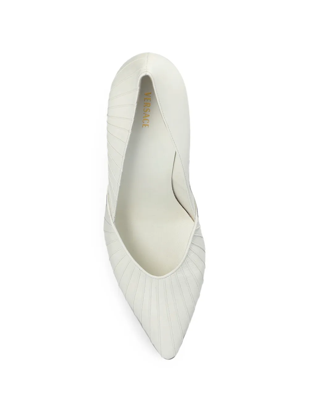 Versace Gianni leren pumps 90 mm Wit