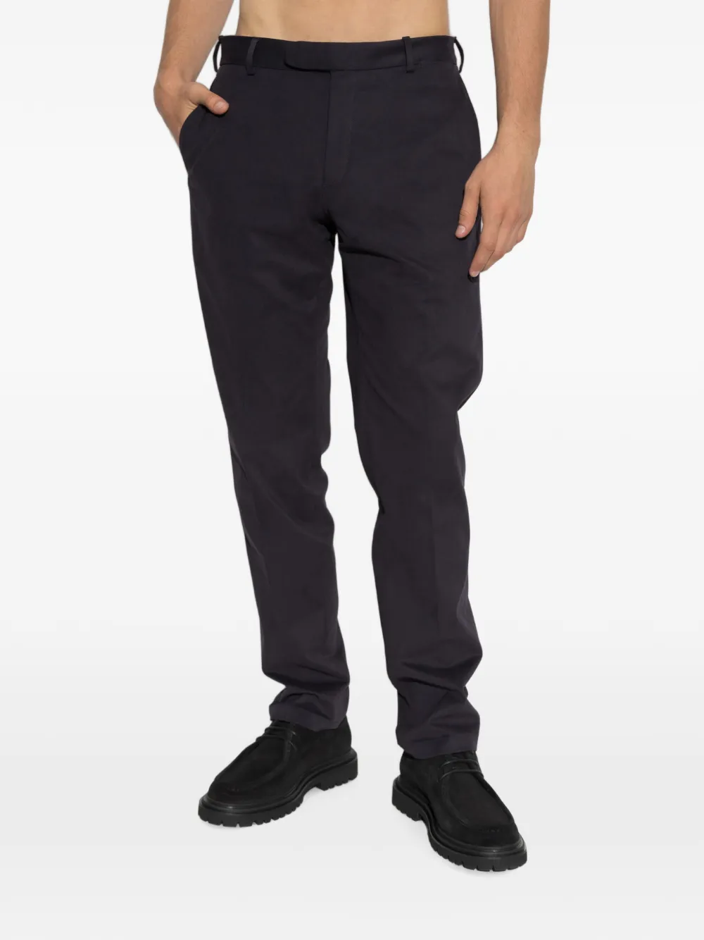 Brioni Pienza broek met persvouw Blauw