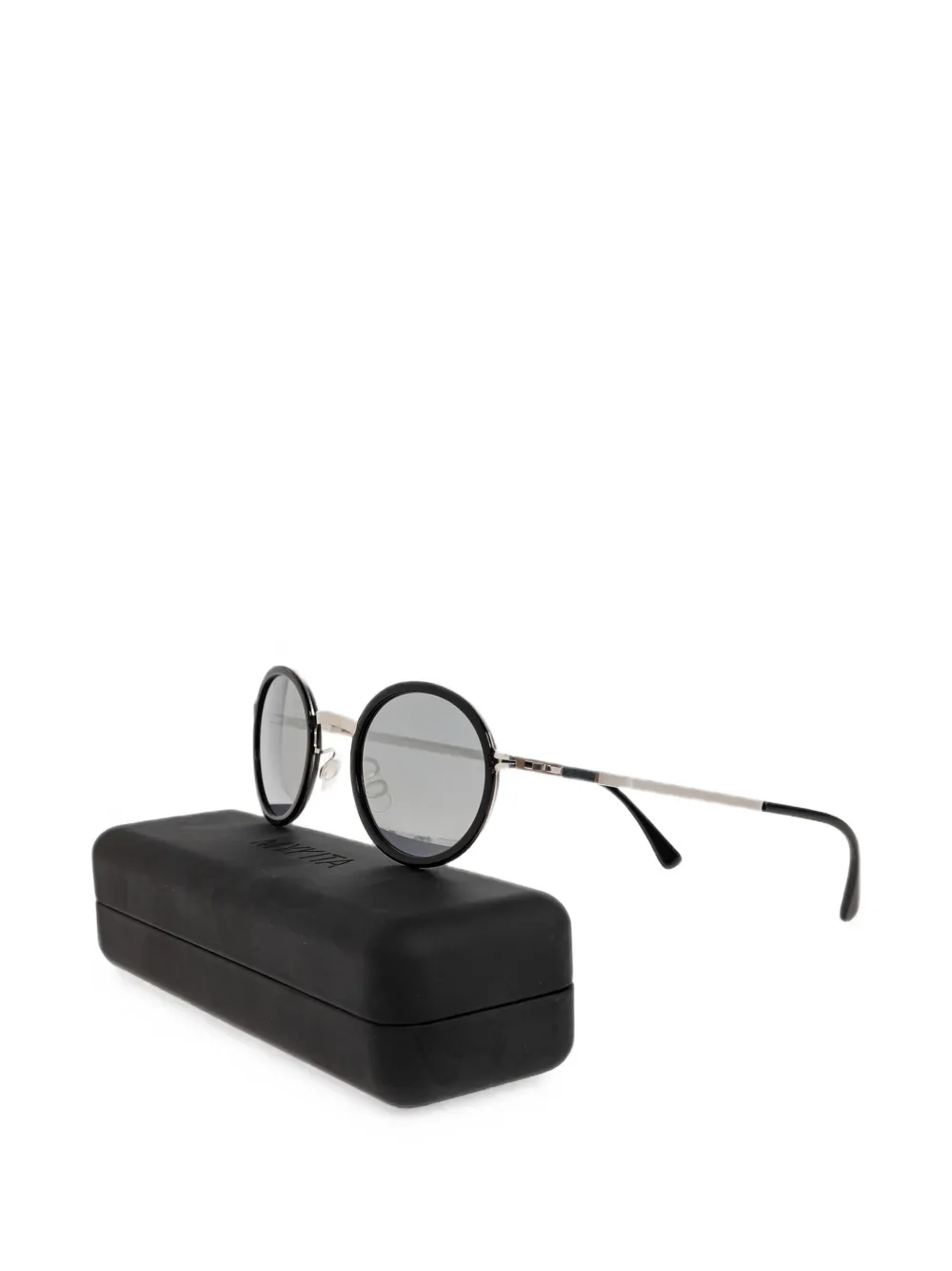 Mykita Berthold zonnebril met rond montuur Zwart