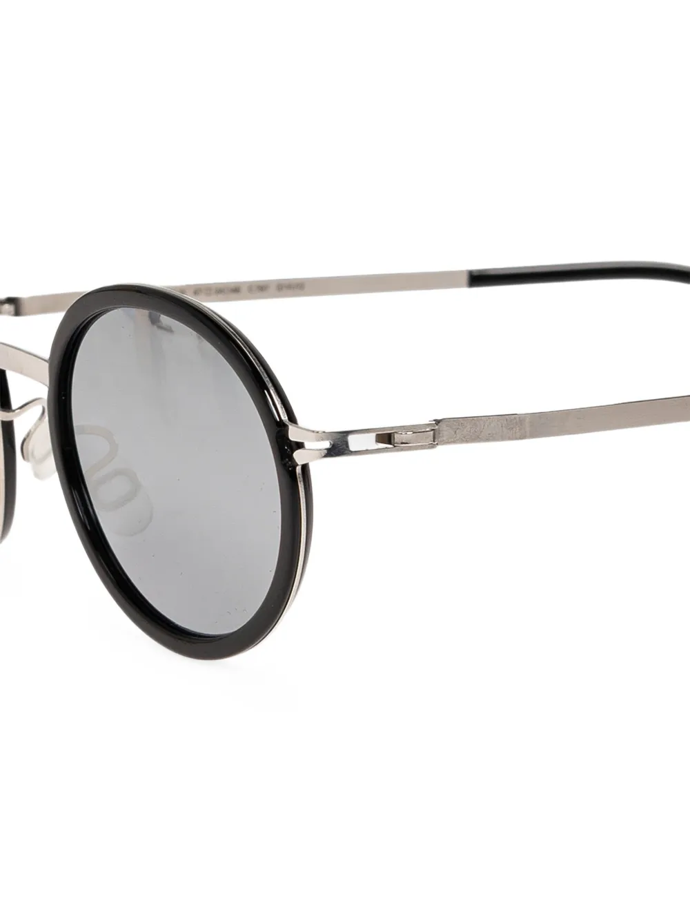 Mykita Berthold zonnebril met rond montuur Zwart