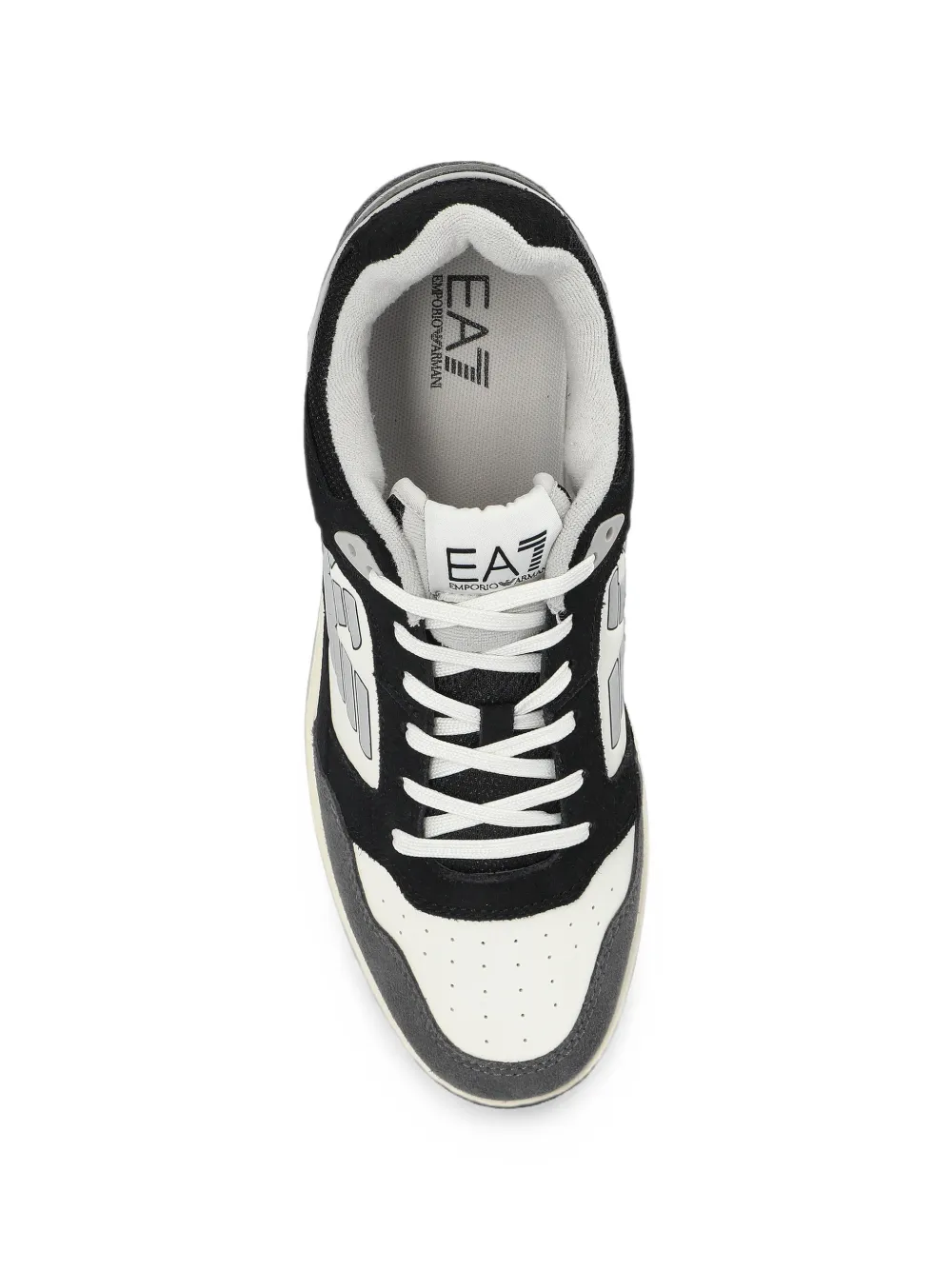 Ea7 Emporio Armani logo-patch sneakers Zwart