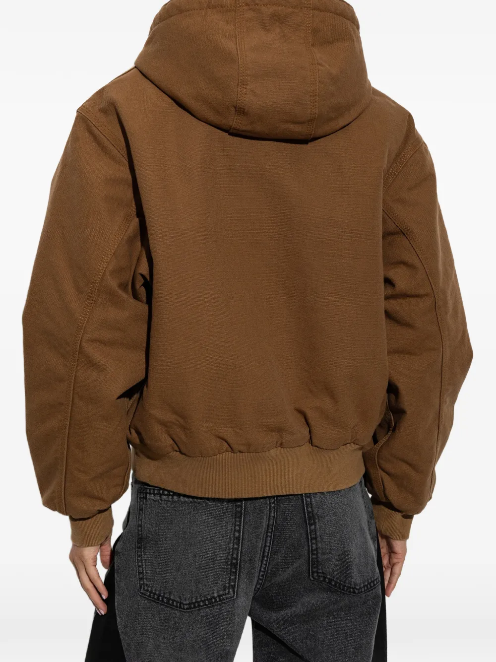 Carhartt WIP Active jack met trekkoord en logopatch Bruin