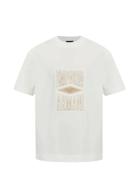 Emporio Armani logo-embroidered t-shirt