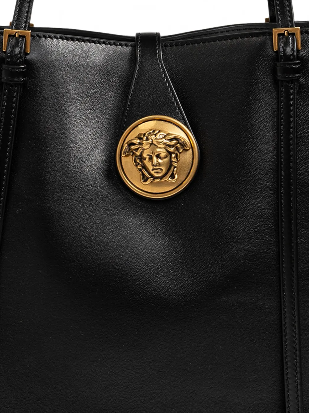 Versace Medusa leren shopper Zwart