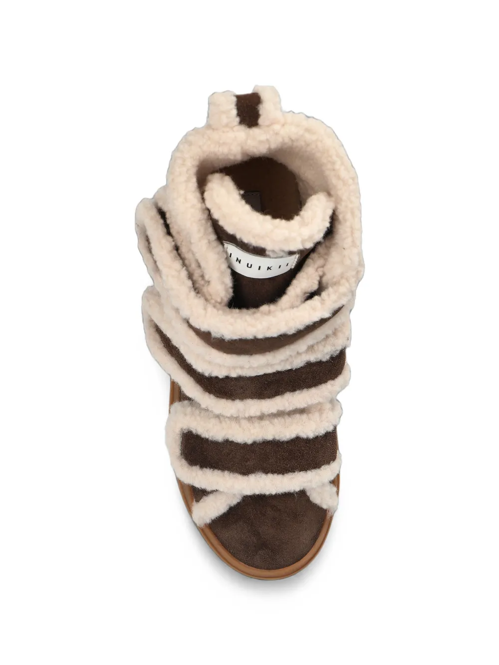 Inuikii touch-strap high-top sneakers Bruin