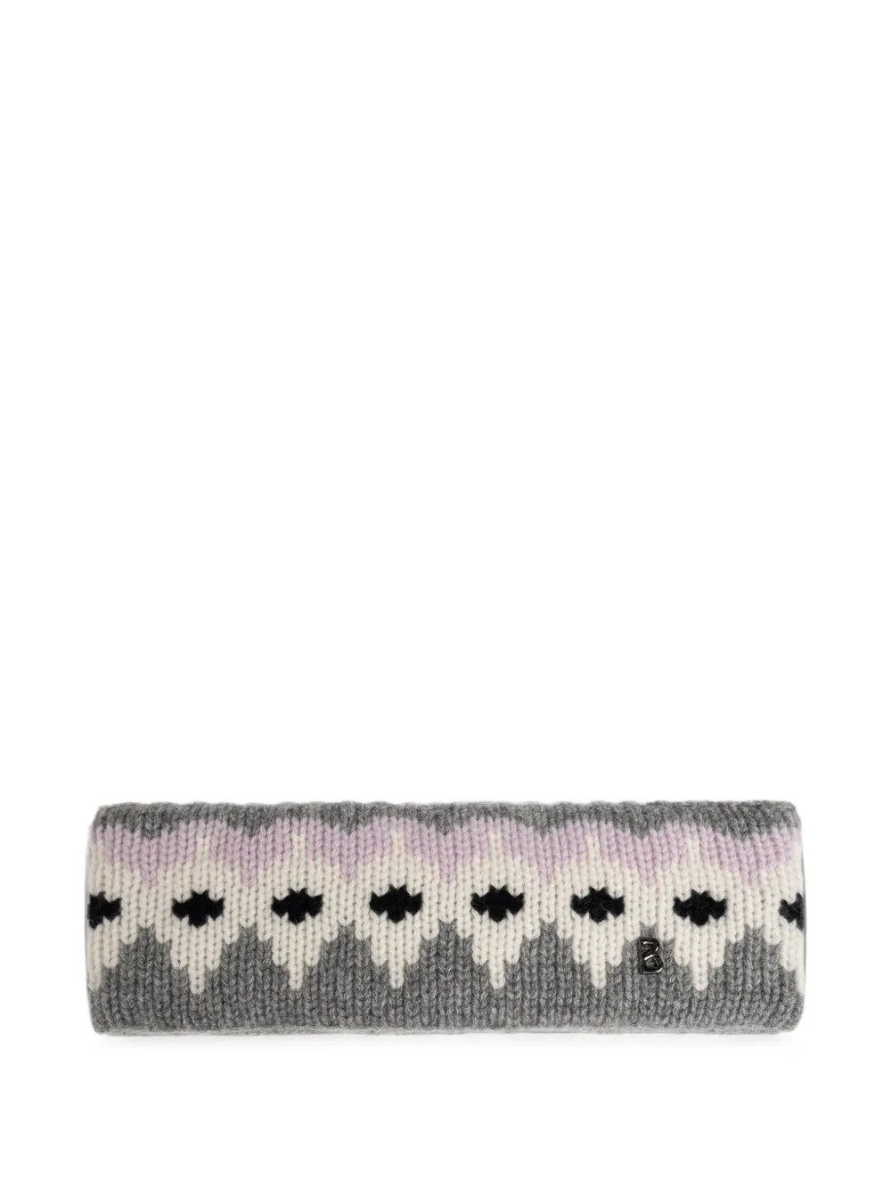 BOGNER Loca-3 intarsia-knit headband - Grigio