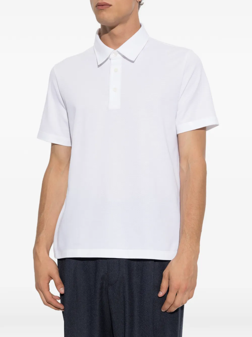 Brioni Poloshirt met korte mouwen Wit