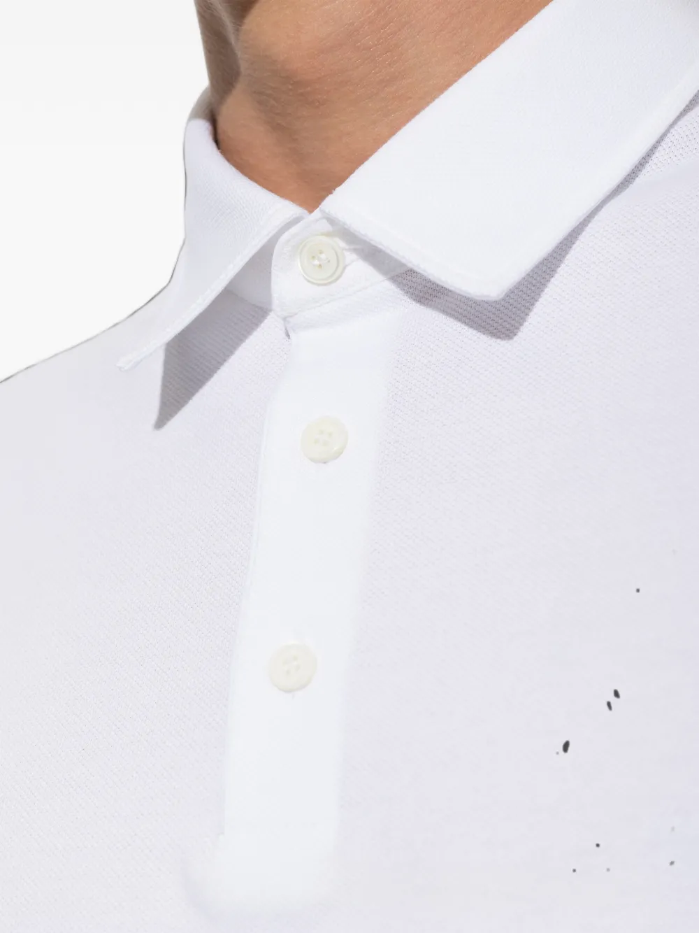 Brioni Poloshirt met korte mouwen Wit