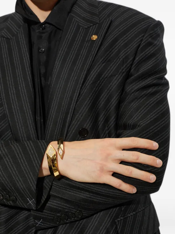 Versace クリスタル ブレスレット | ゴールドトーン | FARFETCH JP