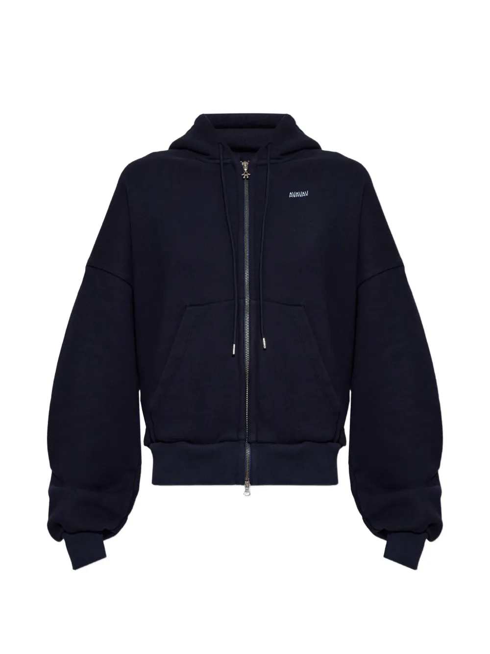 AVAVAV logo-embroidered zip-up hoodie - Blu