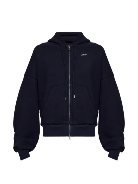 AVAVAV logo-embroidered zip-up hoodie