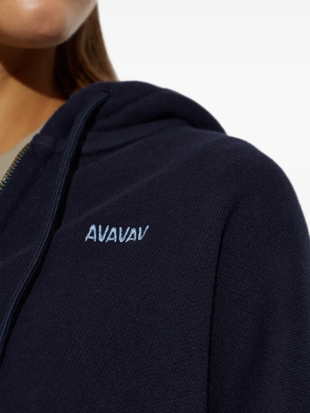 AVAVAV Hoodie met geborduurd logo Blauw
