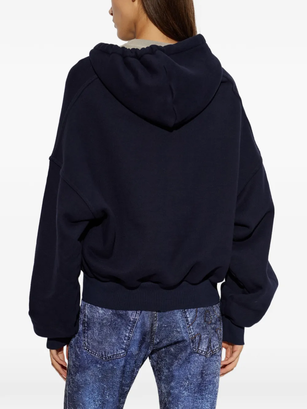 AVAVAV Hoodie met geborduurd logo Blauw