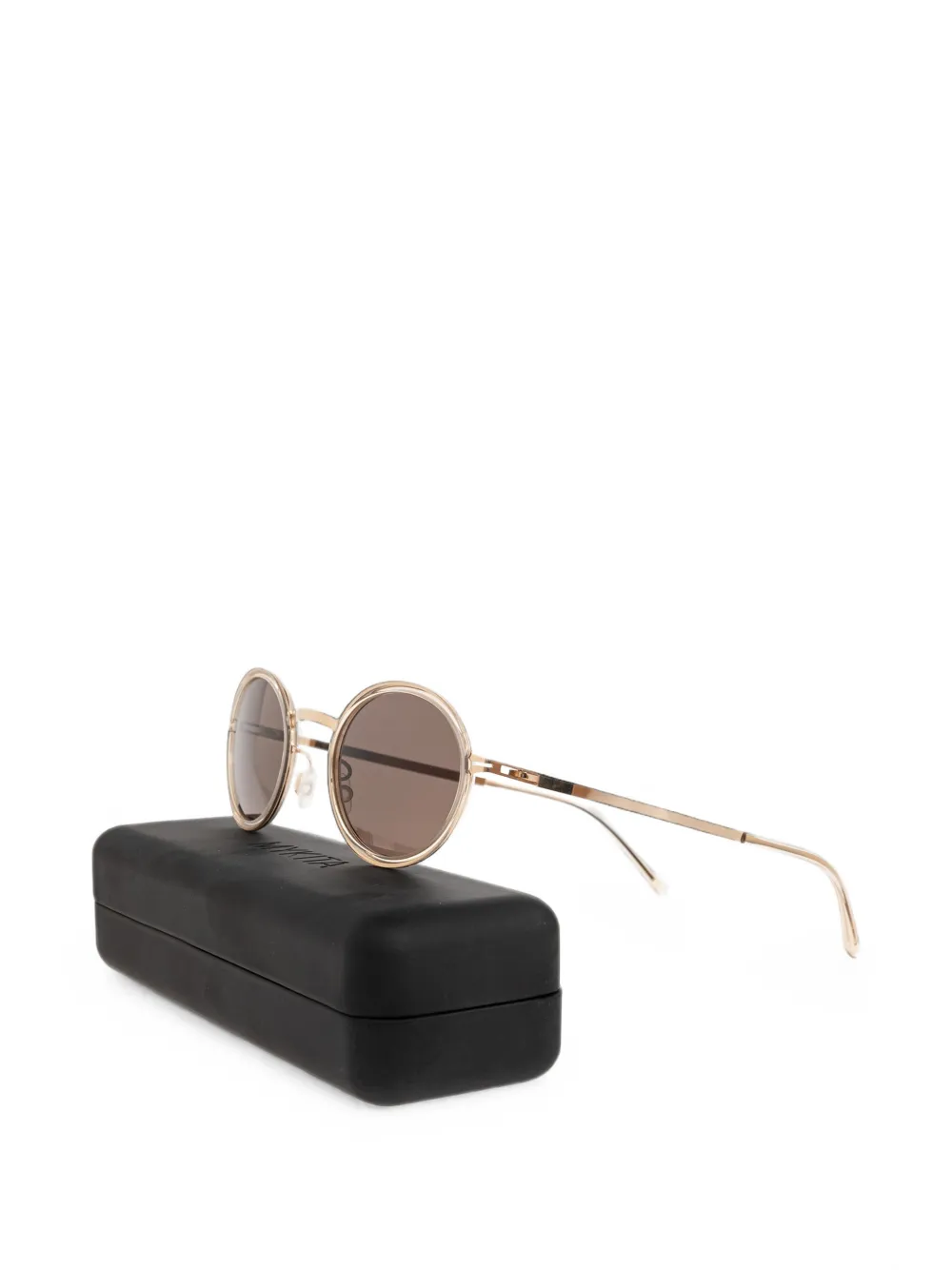 Mykita Berthold zonnebril met rond montuur Goud