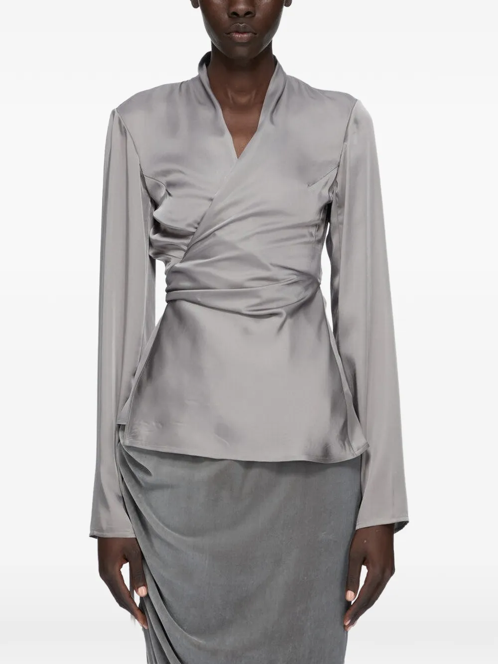 Rick Owens Laura LS top met lange mouwen Grijs