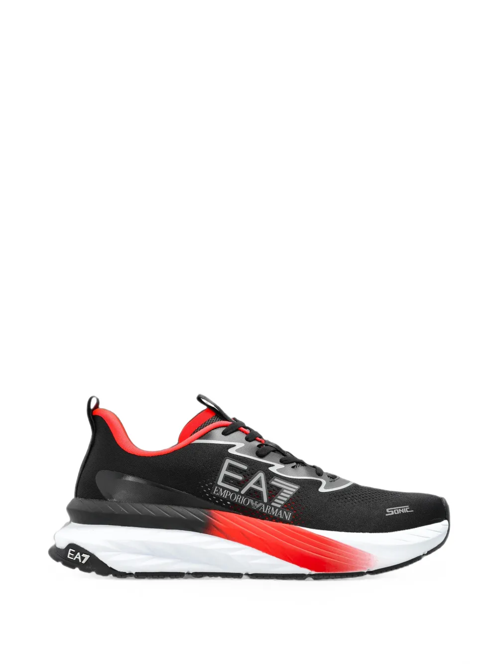 Ea7 Emporio Armani Crusher Sonic logo-print lace-up sneakers - Nero