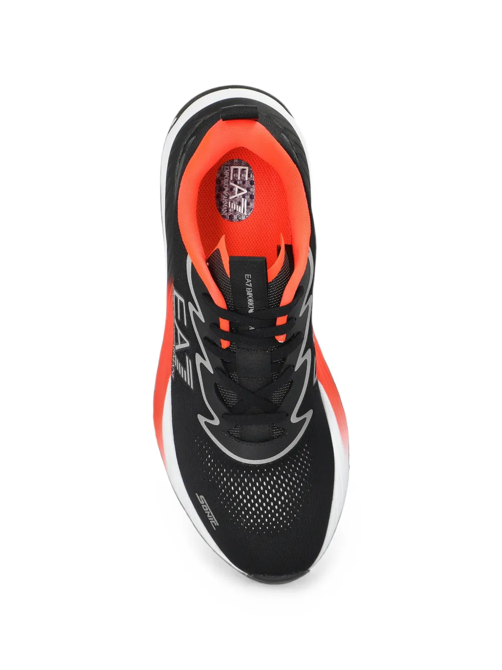 Ea7 Emporio Armani Crusher Sonic logo-print lace-up sneakers Zwart