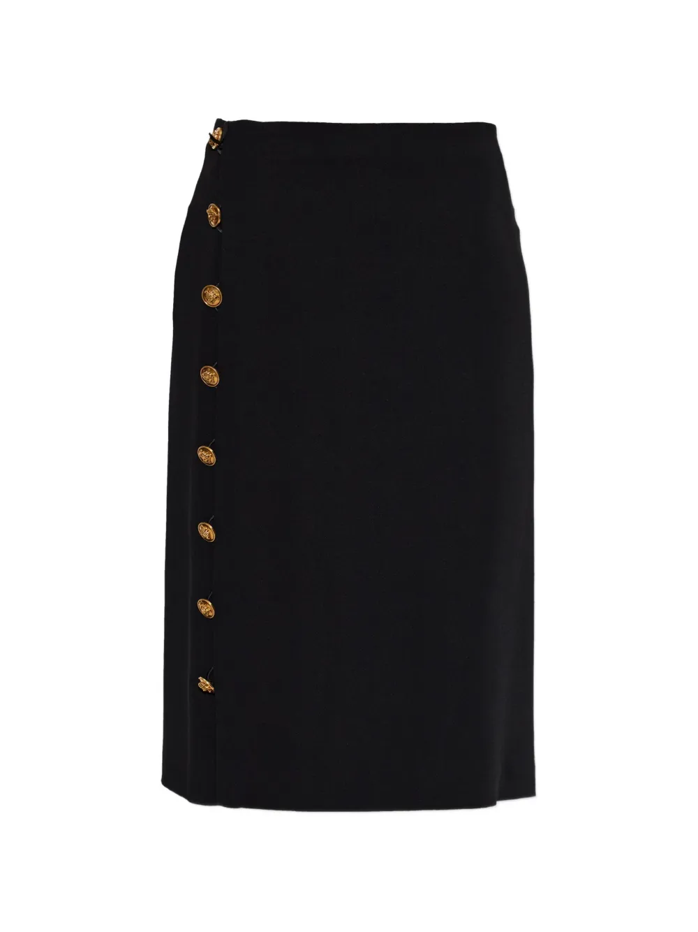 Versace buttoned midi skirt - Nero