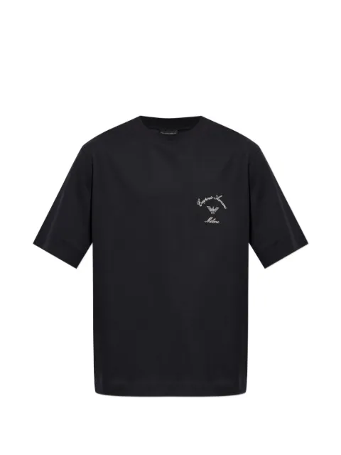 Emporio Armani embroidered-logo T-shirt