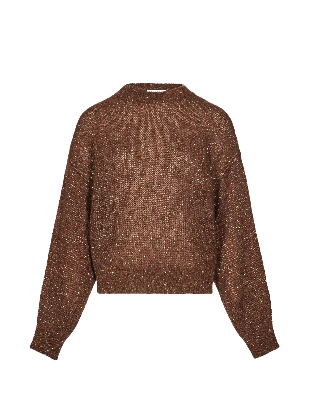 Brunello Cucinelli sequin-embellished sweater - Brown