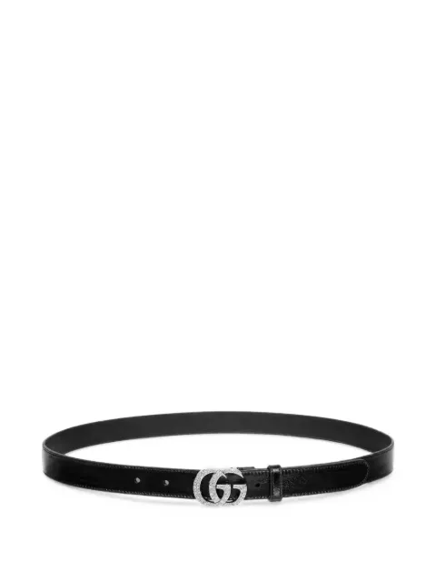 Gucci Double G crystal-embellished belt