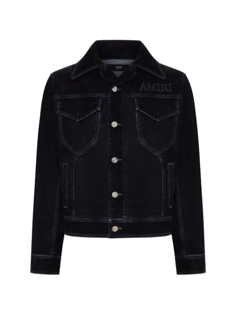 AMIRI logo-embroidered denim jacket
