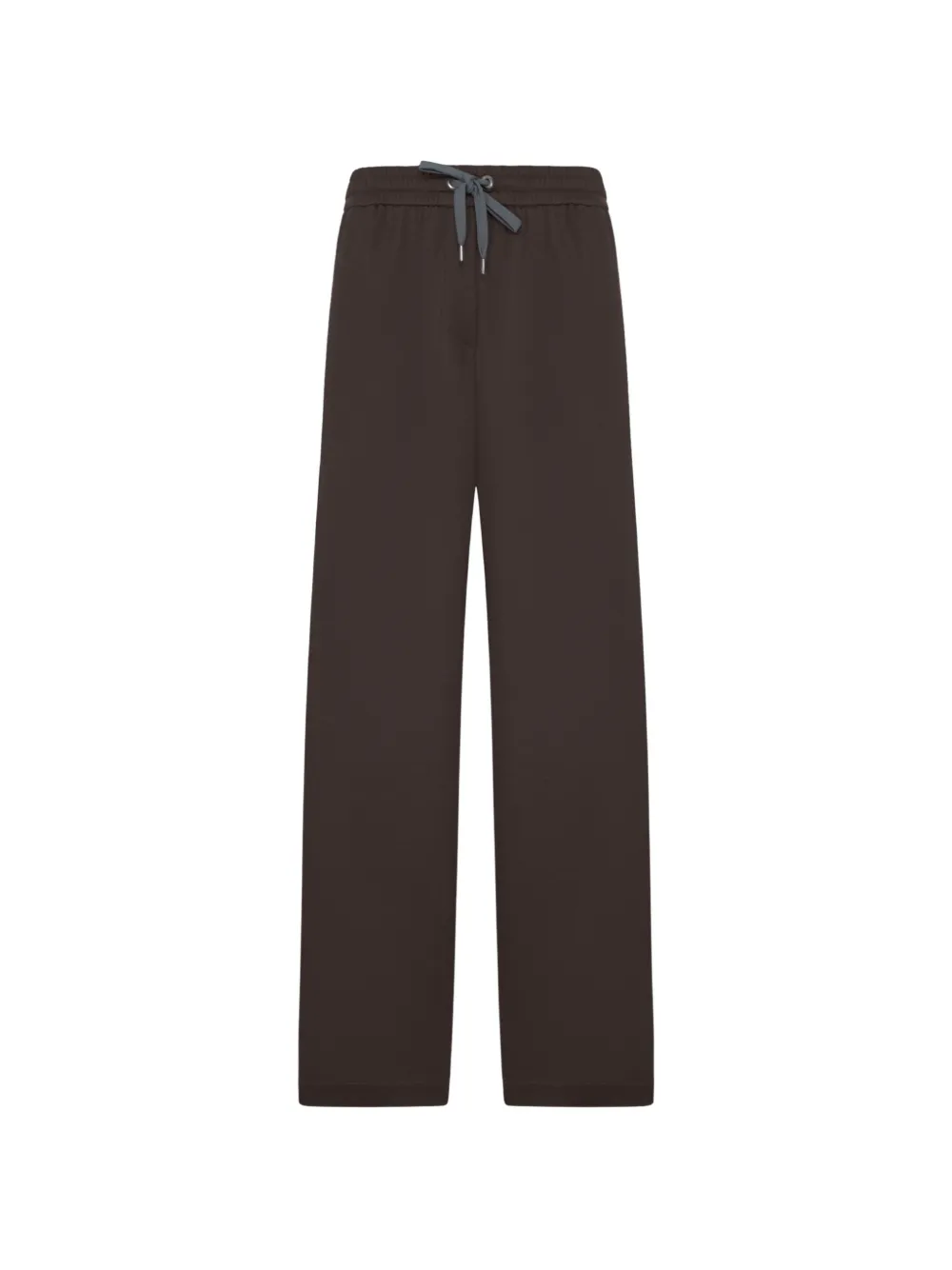 Brunello Cucinelli drawstring wide-leg track pants - Marrone