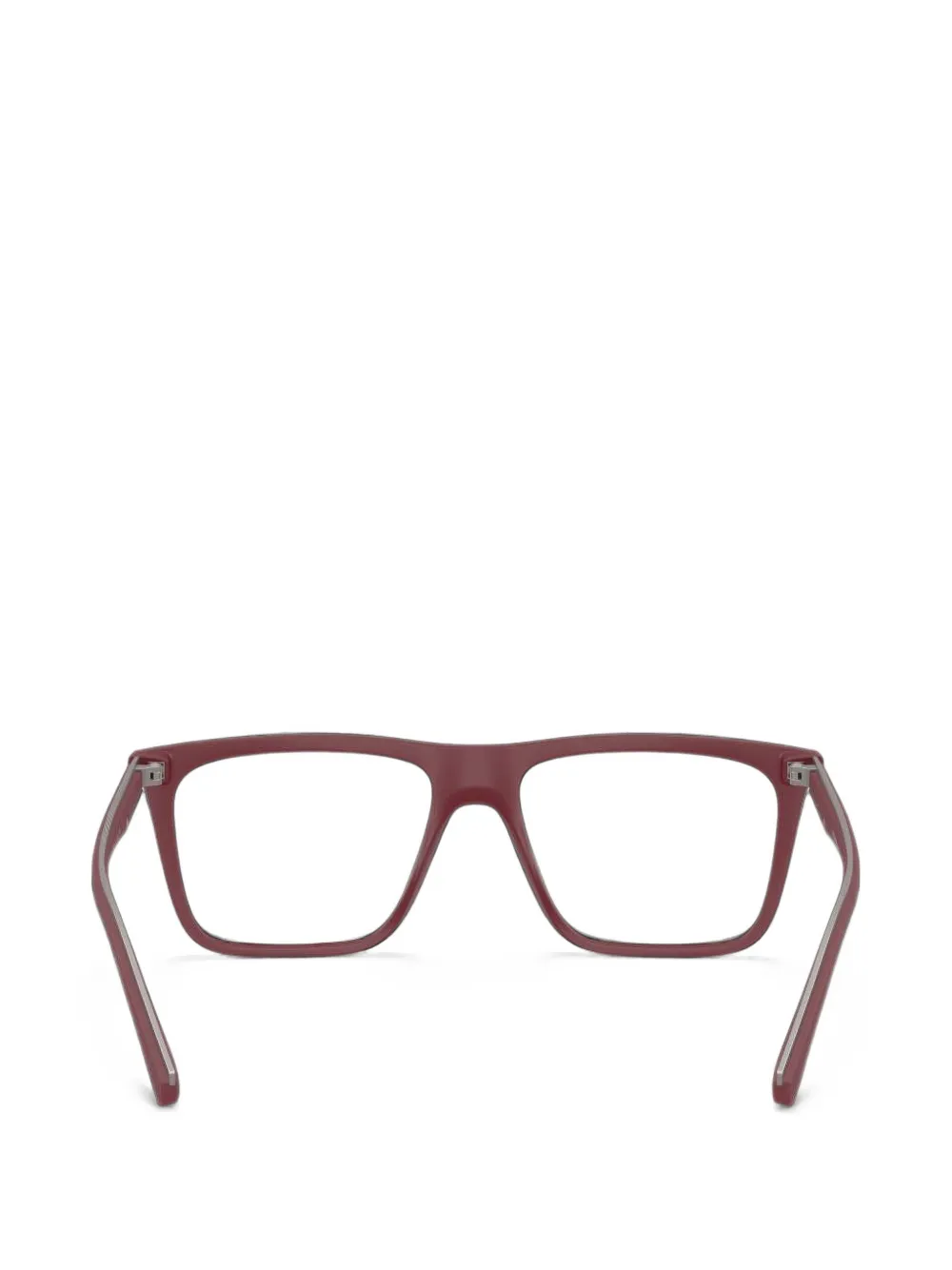 Emporio Armani Zonnebril met vierkant montuur Rood