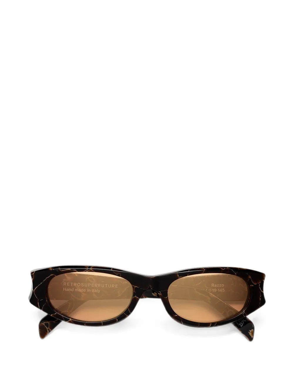 Retrosuperfuture Razzo marble-effect sunglasses - Marrone