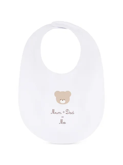 NANAN bear-print bib