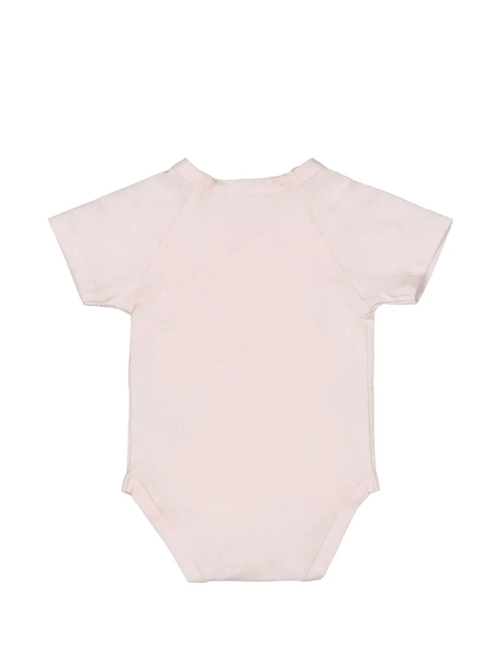 NANAN Body met logo-print en overslag aan de voorkant Roze