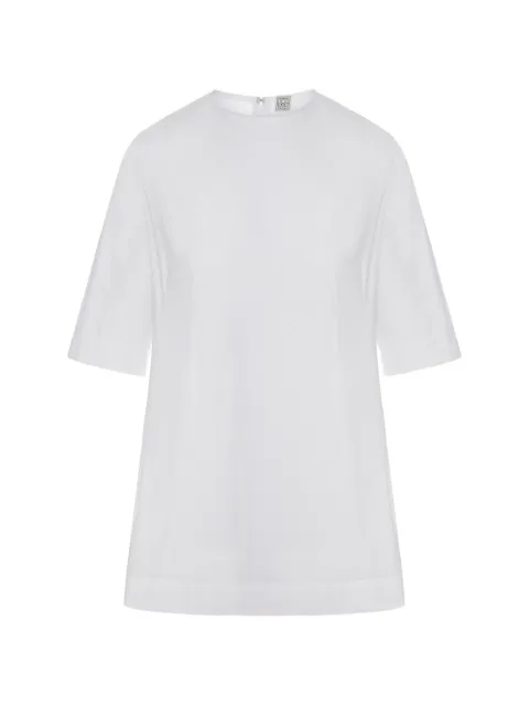 TOTEME sculptural cotton top white