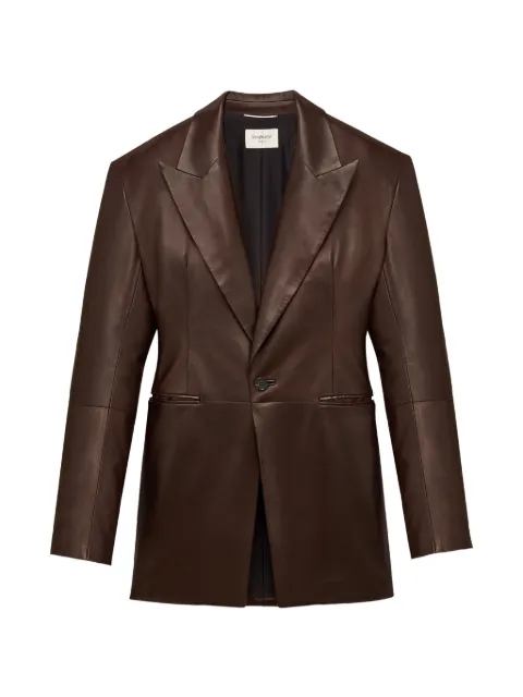 Saint Laurent peak-lapel single-breasted jacket
