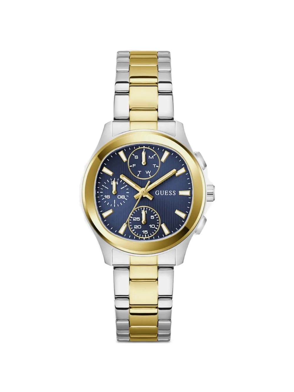 GUESS USA Birdie two-tone 36mm watch - Blu