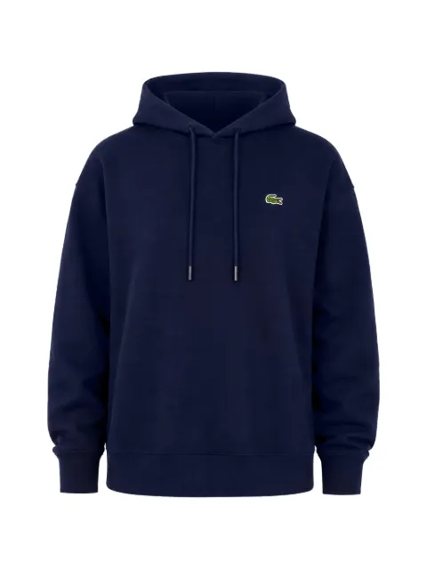 Lacoste logo-patch drawstring hoodie