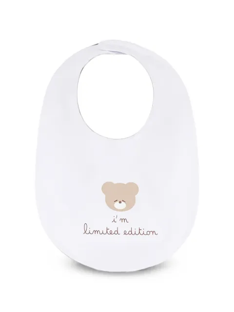 NANAN bear-print bib