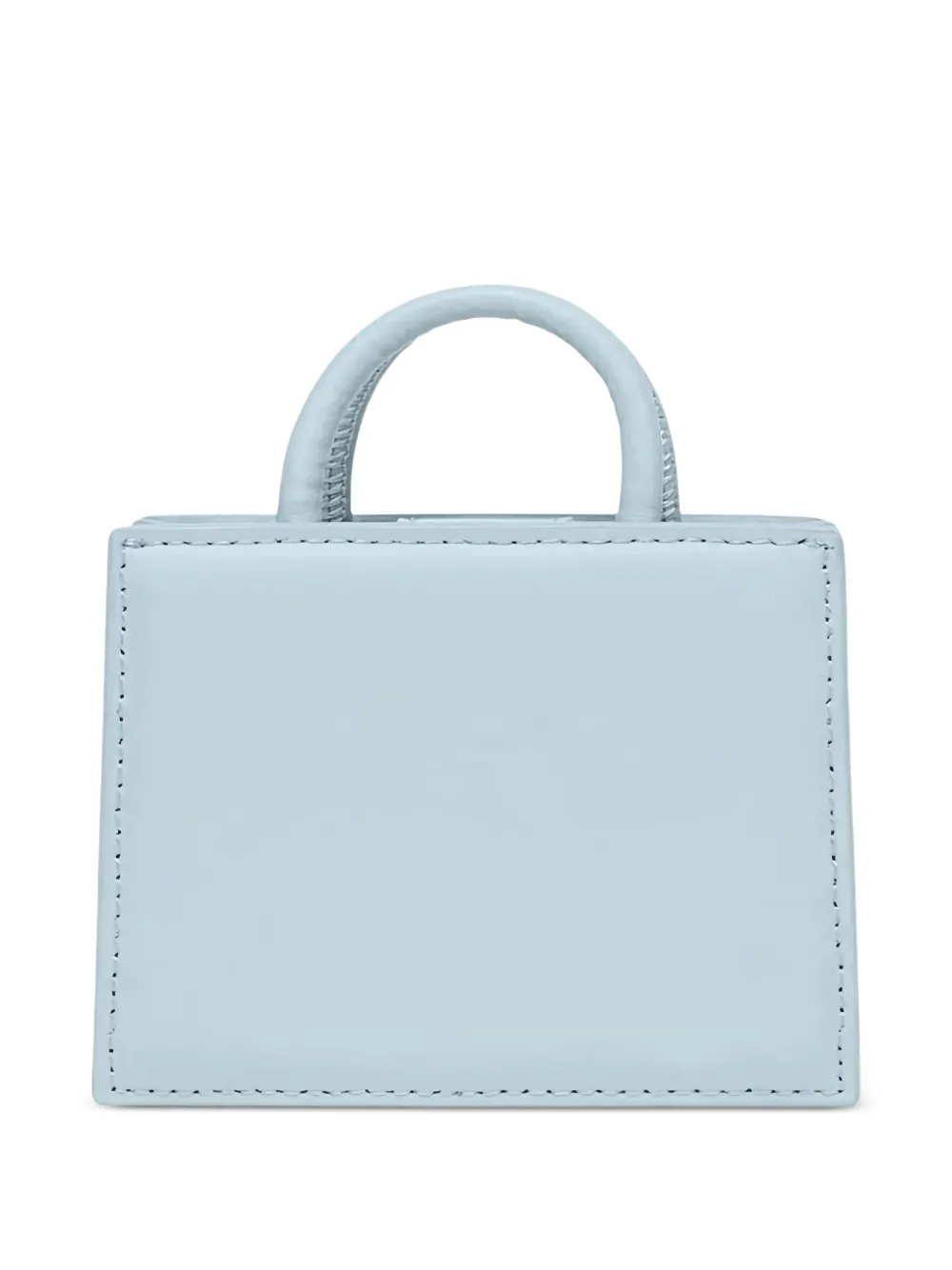 MC2 Saint Barth Leren mini-tas met logoplakkaat Blauw