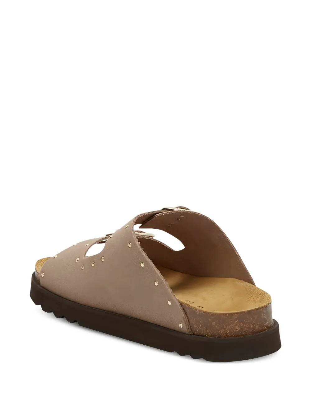 Scholl Beatriz studded buckle-fastening sandals Beige