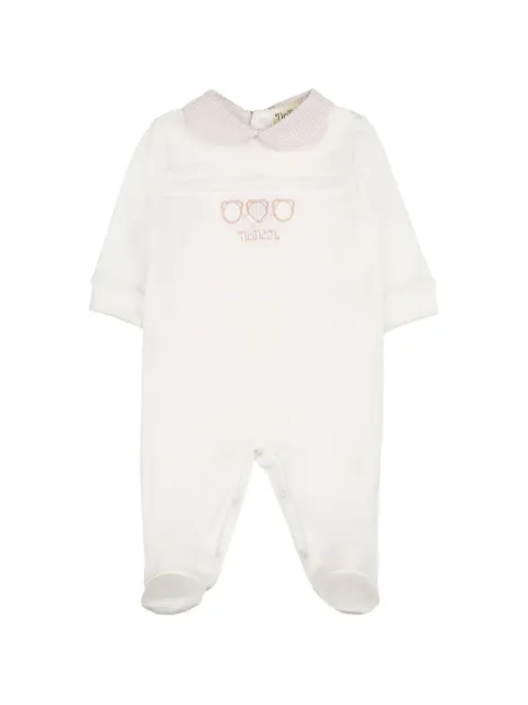 NANAN embroidered Peter Pan collar pajama