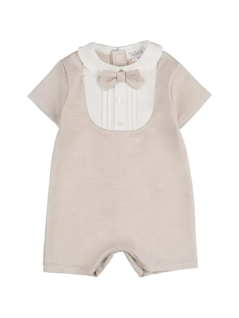 NANAN bow-detail Peter Pan collar romper