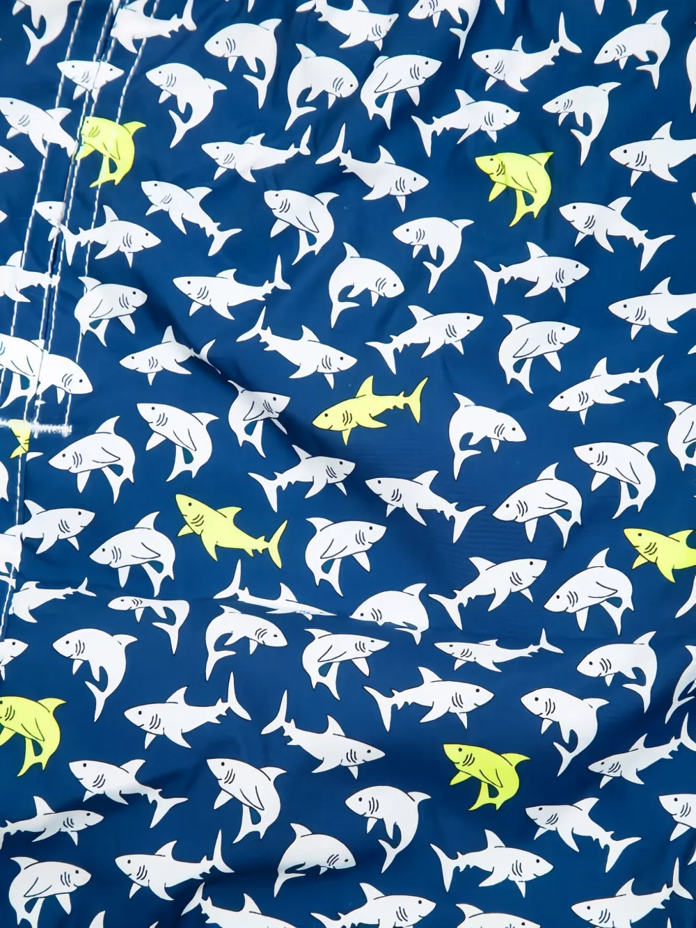MC2 Saint Barth Kids Jean Lighting zwembroek met haaienprint Blauw