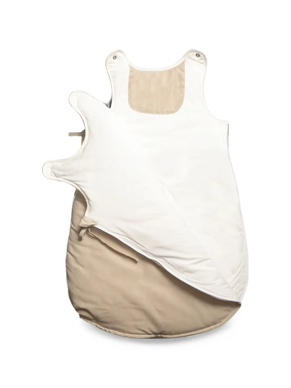 NANAN Tato slaapzak met geborduurde beren-patch Beige