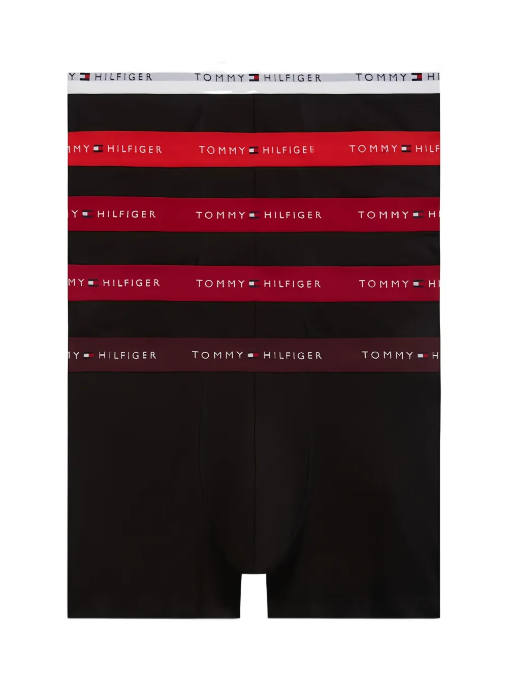 Tommy Hilfiger Vijf boxershorts met logoband Zwart