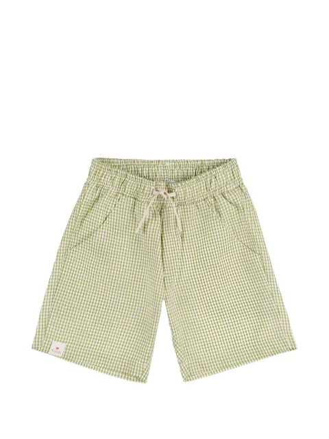 NANAN short à carreaux vichy et lien de resserrage