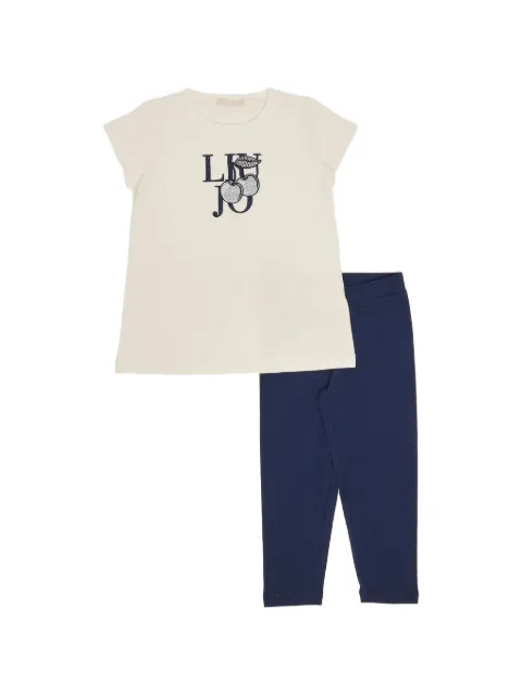 Liu Jo Kids logo-print cotton tracksuit